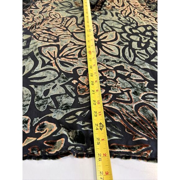 Chicos velvet burnout design beaded tunic top size 3 - Picture 9 of 9